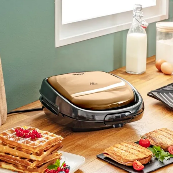 Aparat pentru sandvișuri Tefal SW341G10 700 W / Auriu photo 6