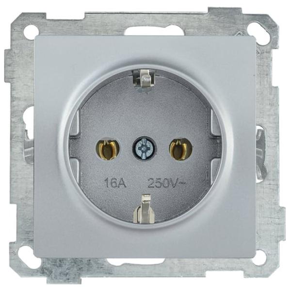 Priză IEK ERB11-K23-16 220 - 250 V/ Type-F/ Silver photo 1 Priză IEK ERB11-K23-16 220 - 250 V/ Type-F/ Silver photo 1