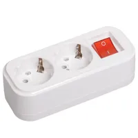 Priză mobilă IEK KYP11-16-02-00-ZK 220 V/ Type-F/ White