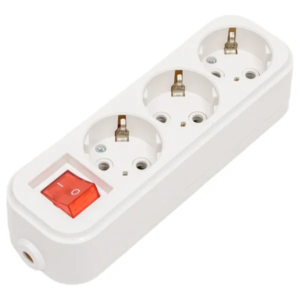 Priză mobilă IEK KYP11-16-03-00-ZK 220 V/ Type-F/ White photo 2