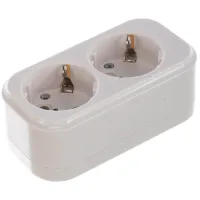 Priză mobilă IEK KYP11-16-02-00-Z 220 V/ Type-F/ White