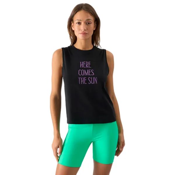 Майка для женщин 4F 4FWSS24TSLEF069 L/ Black photo 3 Майка для женщин 4F 4FWSS24TSLEF069 L/ Black photo 3