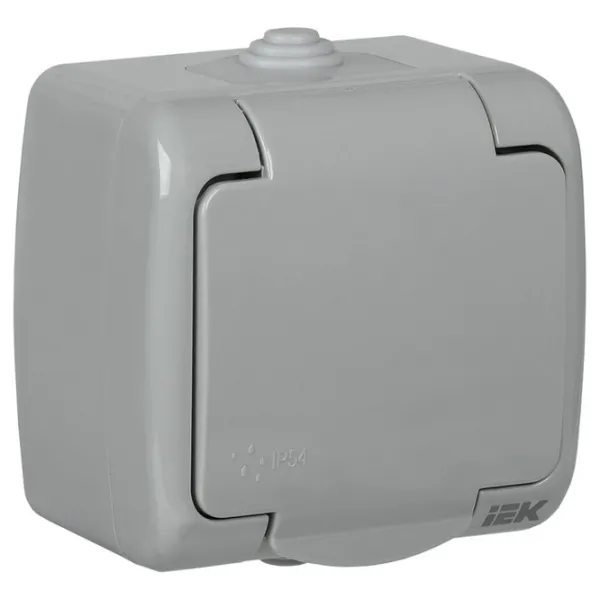 Priză IEK ERA12-K03-16-54 220 - 250 V/ Type-F/ Gray photo 1 Priză IEK ERA12-K03-16-54 220 - 250 V/ Type-F/ Gray photo 1