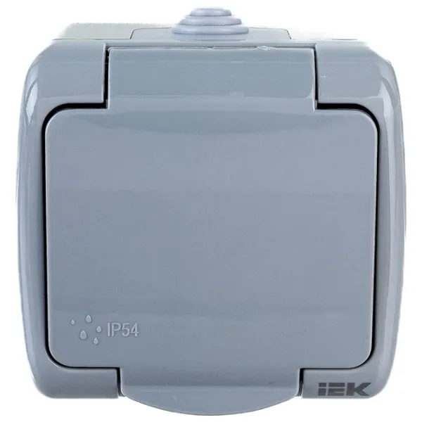 Priză IEK ERA12-K03-16-54 220 - 250 V/ Type-F/ Gray photo 2 Priză IEK ERA12-K03-16-54 220 - 250 V/ Type-F/ Gray photo 2