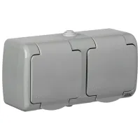 Розетка IEK ERA22-K03-16-54 220 - 250 В/ Type-F/ Серый