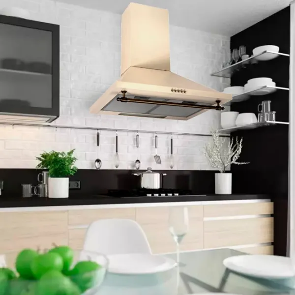 Hotă Wolser WL-B 60 M Ivory Rustic/ Gray photo 2