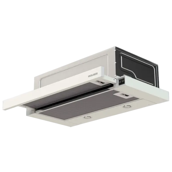 Hotă Wolser WL-F 60 Slim Telescopică/ White/ Gray photo 1
