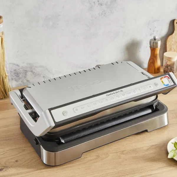 Grill electric Tefal OptiGrill XL GC782D30 2200 W/ Black Inox photo 4