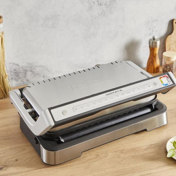 Grill electric Tefal OptiGrill XL GC782D30 2200 W/ Black Inox photo 4