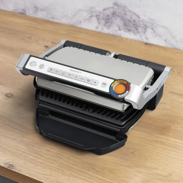 Grill electric Tefal OptiGrill+ GC717D10 2200 W/ Black Inox photo 4