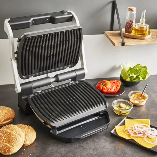 Grill electric Tefal OptiGrill+ GC717D10 2200 W/ Black Inox photo 5