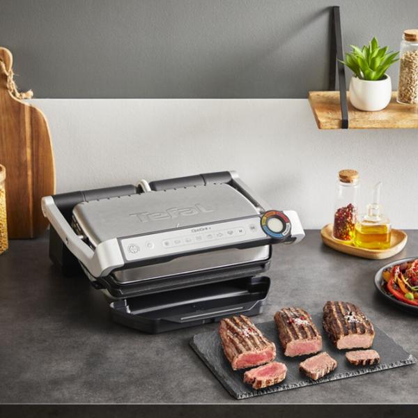 Grill electric Tefal OptiGrill+ GC717D10 2200 W/ Black Inox photo 6