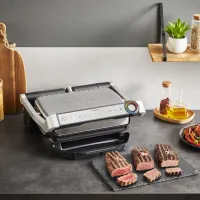 Grill electric Tefal OptiGrill+ GC717D10 2200 W/ Black Inox photo 6
