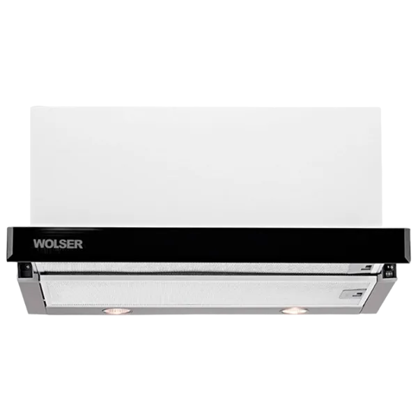 Вытяжка Wolser WL-60 FG TC Телескопическая/ Черный/ White photo 1
