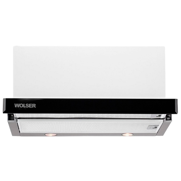 Вытяжка Wolser WL-60 FG TC Телескопическая/ Черный/ White photo 1
