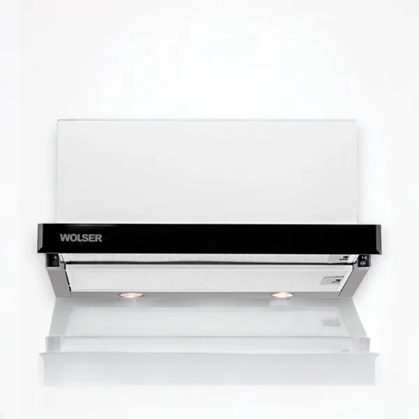 Вытяжка Wolser WL-60 FG TC Телескопическая/ Черный/ White photo 3