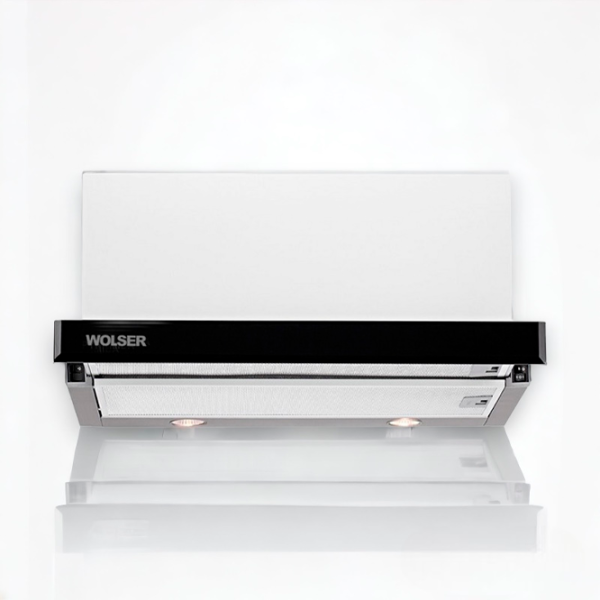Вытяжка Wolser WL-60 FG TC Телескопическая/ Черный/ White photo 3