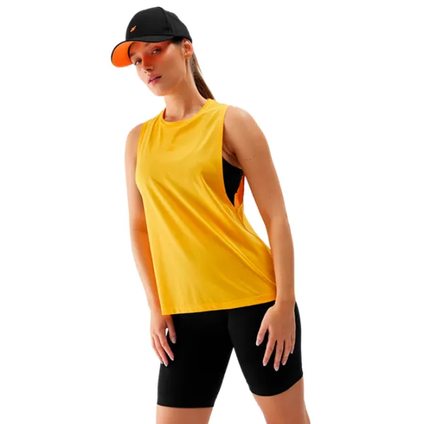 Maiou pentru femei 4F 4FWSS24TFTSF710 L/ Yellow photo 4 Maiou pentru femei 4F 4FWSS24TFTSF710 L/ Yellow photo 4