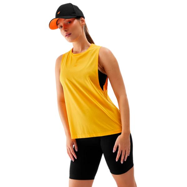 Maiou pentru femei 4F 4FWSS24TFTSF710 L/ Yellow photo 4 Maiou pentru femei 4F 4FWSS24TFTSF710 L/ Yellow photo 4