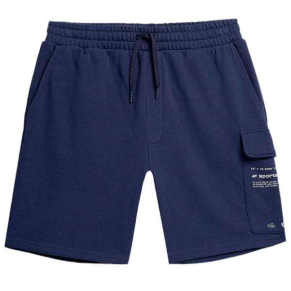 Pantaloni scurți pentru bărbați 4F 4Fss23tshom054 L/ Navy photo 1 Pantaloni scurți pentru bărbați 4F 4Fss23tshom054 L/ Navy photo 1
