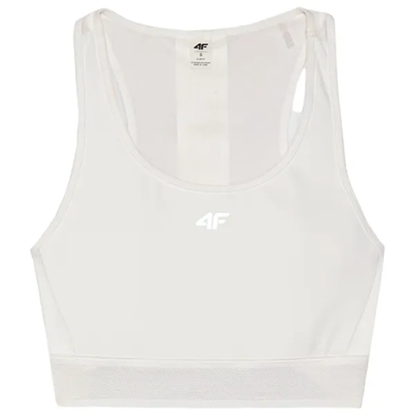 Maiou pentru femei 4F 4FWSS24TFTSF705 XS/ White photo 1 Maiou pentru femei 4F 4FWSS24TFTSF705 XS/ White photo 1