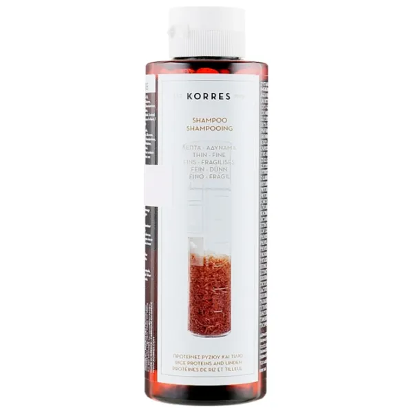 Șampon KORRES Rice Proteins & Linden 250 ml photo 1