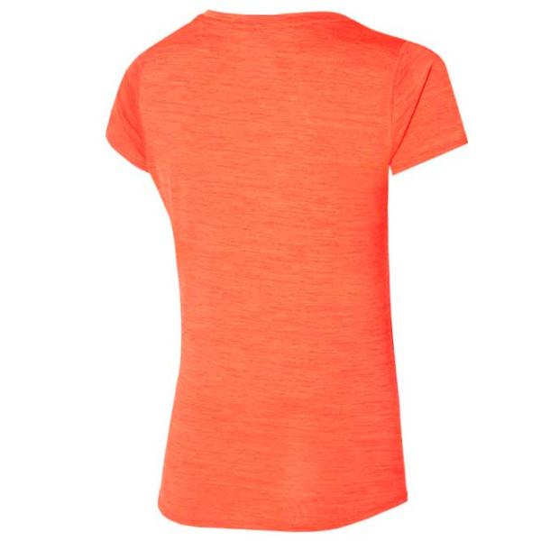 Tricou pentru femei Mizuno J2GAB213 90% poliester, 10% elastan/ Orange photo 2