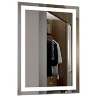 Зеркало для ванной Orka LED+ Milano Алюминий/ Прямоугольная