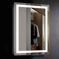 Oglindă de baie Orka LED+ Milano Aluminiu/ Dreptunghiular photo 3