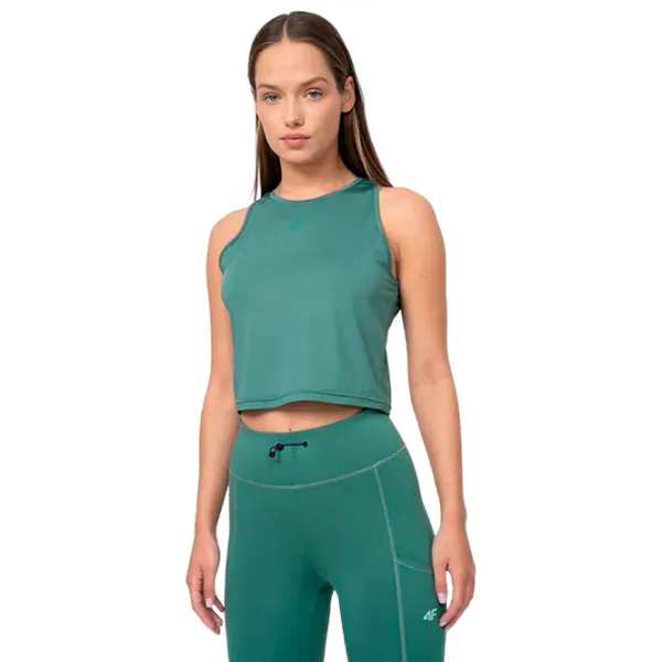Maiou pentru femei 4F 4Fss23tftsf148 L/ Green photo 2