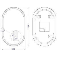 Oglindă de baie Dubiel Vitrum Cafe DSP/ Oval photo 7