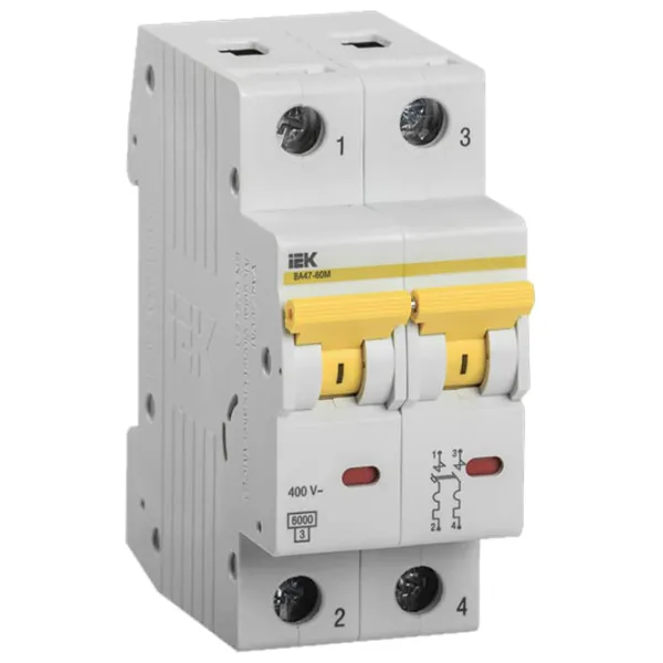 Автоматический выключатель IEK MVA41-2-006-C Модульная/ 6 A photo 1 Автоматический выключатель IEK MVA41-2-006-C Модульная/ 6 A photo 1