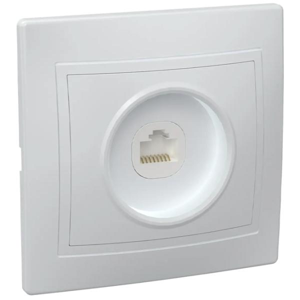 Priză IEK EKK10-K01-DM RJ45/ White photo 1 Priză IEK EKK10-K01-DM RJ45/ White photo 1