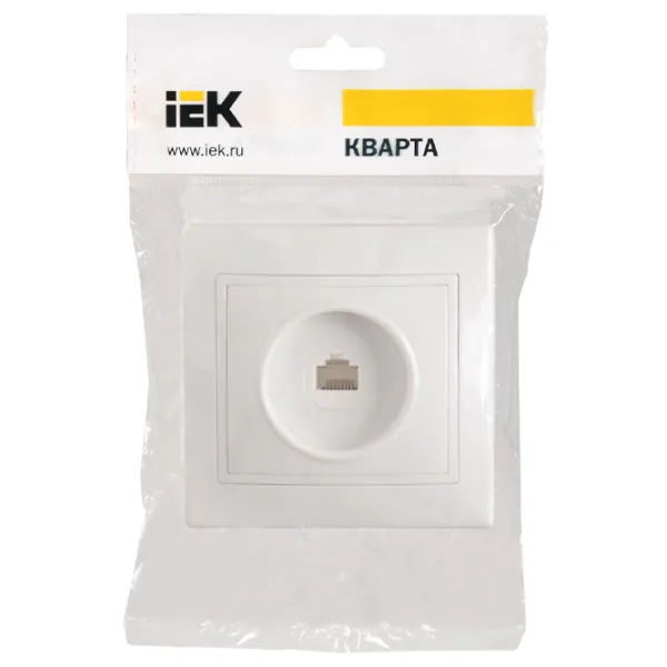 Priză IEK EKK10-K01-DM RJ45/ White photo 4 Priză IEK EKK10-K01-DM RJ45/ White photo 4