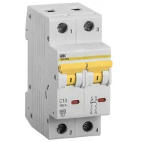 Автоматический выключатель IEK MVA41-2-010-C Модульная/ 10 A