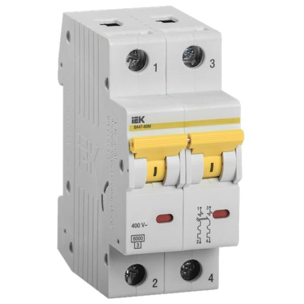 Автоматический выключатель IEK MVA41-2-050-C Модульная/ 50 A photo 1 Автоматический выключатель IEK MVA41-2-050-C Модульная/ 50 A photo 1