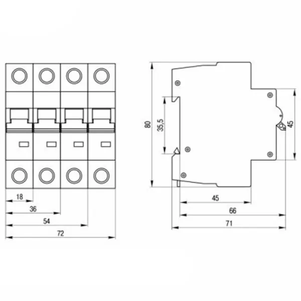 Автоматический выключатель IEK MVA44-3-040-C Модульная/ 40 A photo 2 Автоматический выключатель IEK MVA44-3-040-C Модульная/ 40 A photo 2