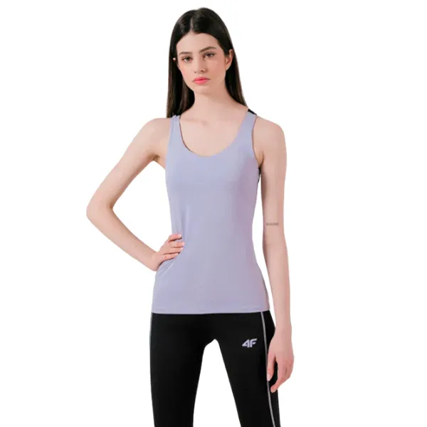 Майка для женщин 4F h4l22-tsdf018 L/ Пурпурный photo 2 Майка для женщин 4F h4l22-tsdf018 L/ Пурпурный photo 2