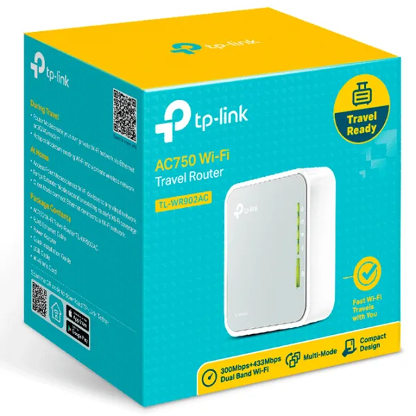Wi-Fi Router mobil TP-Link TL-WR902 300 Mbit/ s/ 433 Mbit/ s/ White photo 4