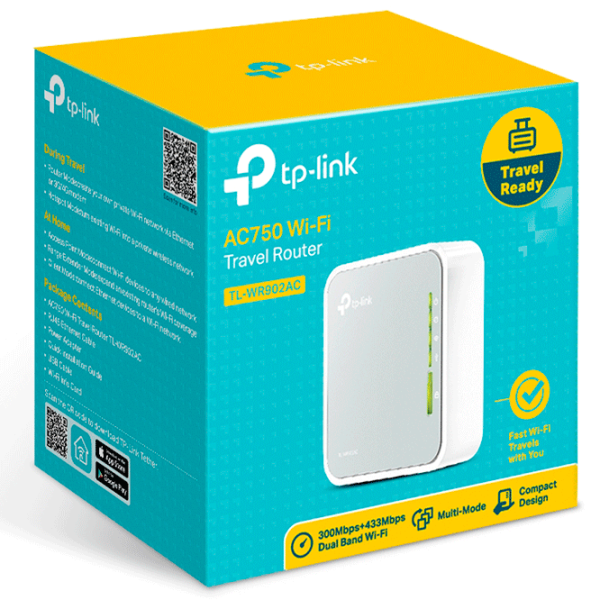 Wi-Fi Router mobil TP-Link TL-WR902 300 Mbit/ s/ 433 Mbit/ s/ White photo 4