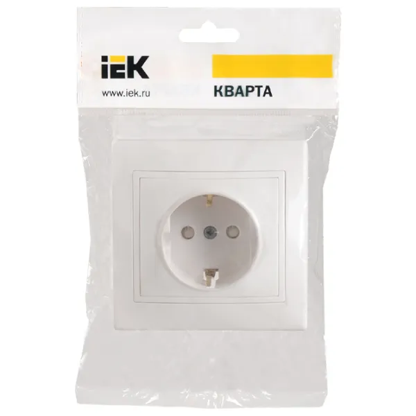 Розетка IEK ERK11-K01-16-DM 220 - 250 В/ Type-F/ White photo 5