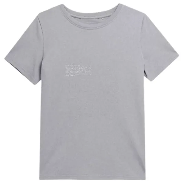 Футболка для женщин 4F 4FSS23TTSHF332 100% хлопок/ Серый photo 1