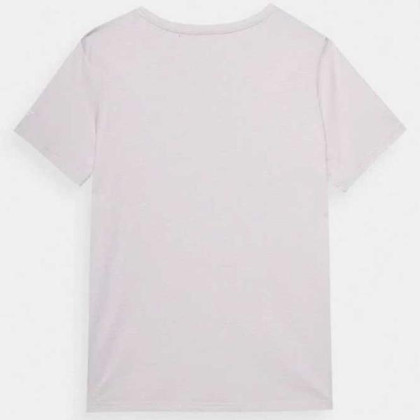 Футболка для женщин 4F 4FSS23TTSHF332 100% хлопок/ Светло-серый photo 2