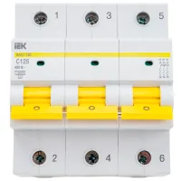 Автоматический выключатель IEK MVA50-3-125-C Модульная/ 125 A