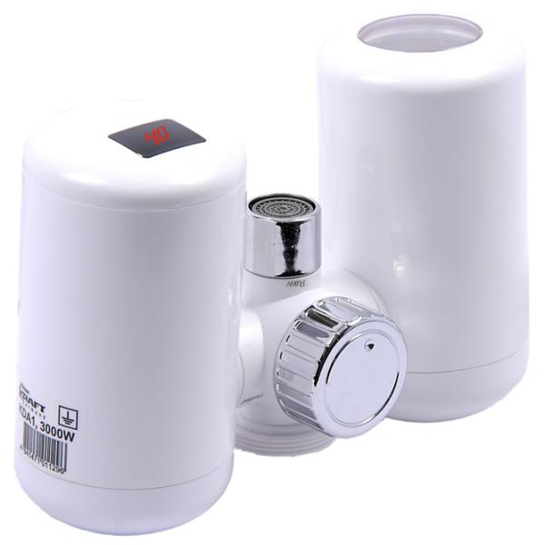 Проточный водонагреватель Kitchen Kraft KDA1 3000 Вт/ White photo 1