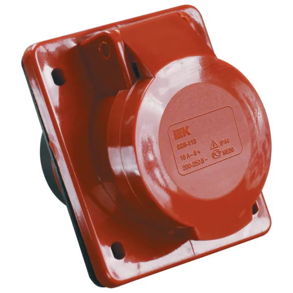 Priză IEK PSR42-016-4 380 V/ Type DIN/ Red photo 1 Priză IEK PSR42-016-4 380 V/ Type DIN/ Red photo 1