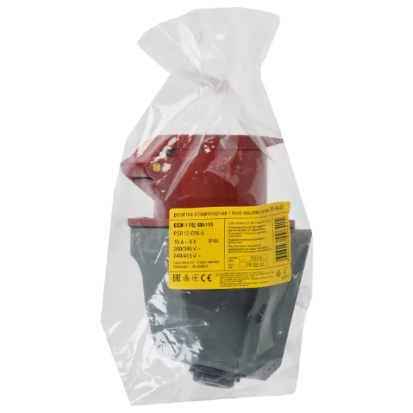 Розетка IEK PSR12-016-5 380 - 415 В/ Тип DIN/ Красный photo 6 Розетка IEK PSR12-016-5 380 - 415 В/ Тип DIN/ Красный photo 6
