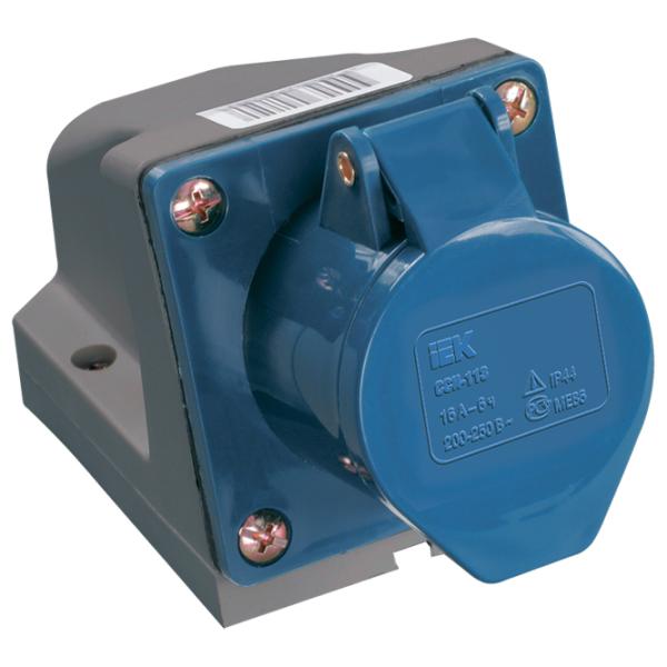 Priză IEK PSR11-032-3 220 V/ Type DIN/ Blue photo 1 Priză IEK PSR11-032-3 220 V/ Type DIN/ Blue photo 1