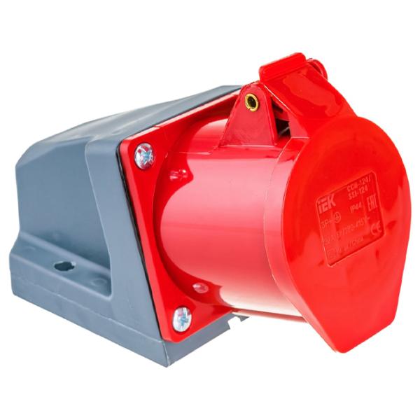 Розетка IEK PSR12-032-4 380 - 415 В/ Тип DIN/ Красный photo 2