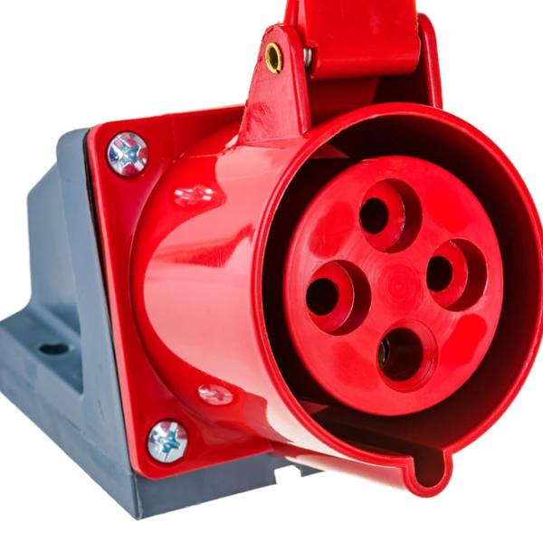 Розетка IEK PSR12-032-4 380 - 415 В/ Тип DIN/ Красный photo 5